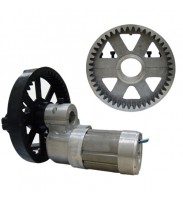 "KIT PARA PORTA DE ENROLAR ROLLER 127V FC REED COM FREIO CREMALHEIRA ALUMÍNIO AL31"