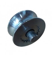 ROLDANA 3P EM U COM EIXO E ROLAMENTO PARA TUBO DE 1/2P GALVANIZADO 020704