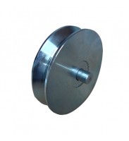 ROLDANA 5P EM U COM EIXO E 2 ROLAMENTOSPARA TUBO DE 1/2P GALVANIZADO 020808