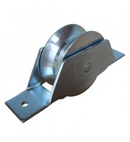 ROLDANA 3P EM U COM SUPORTE ABERTO PARA TUBO DE 1/2P GALVANIZADO 027204