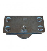 ROLDANA 4P EM U COM SUPORTE LATERAL PARA TUBO DE 1/2P GALVANIZADO 024606