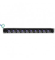 PATCH PANEL POE ALIMENTAÇÃO ATÉ 48V - 10 P.