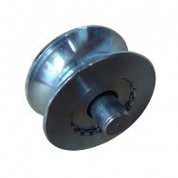 ROLDANA 3P EM U COM EIXO E ROLAMENTO PARA TUBO DE 1/2P GALVANIZADO 020704