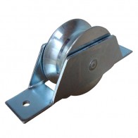 ROLDANA 3P EM U COM SUPORTE ABERTO PARA TUBO DE 1/2P GALVANIZADO 027204