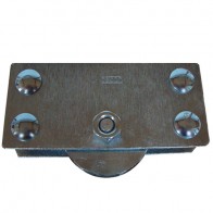ROLDANA 2P EM U COM SUPORTE LATERAL PARA TUBO DE 1/2P GALVANIZADO 024602