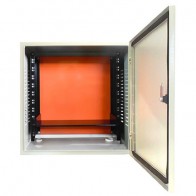 MINI QUADRO RACK (2 prensa cabo de uma polegada, 1 ventoinha, , 1 quadro de comando cl 555517, 1 suporte lateral esquerdo para rack, 1 suporte lateral direito para rack e 1 bandeja para rack com aba)-Quadro com disponibilidade para 10 U's
